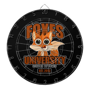 Universität Füchse Dartscheibe