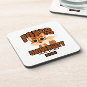 Universität Füchse Untersetzer (Linke Seite)