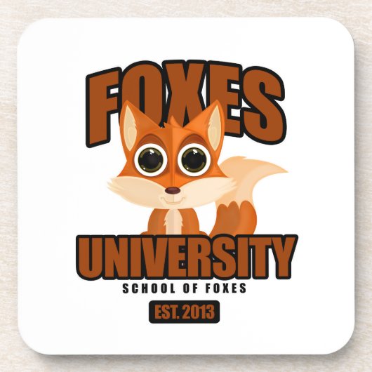 Universität Füchse Untersetzer (Vorderseite)