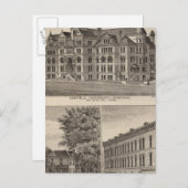 Universität Garfield, Kansas Postkarte (Vorne/Hinten)