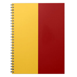Universität Gelb und Rot CUSTOM Notizblock