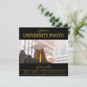 Universität Grad  Einladung (Stehend Vorderseite)