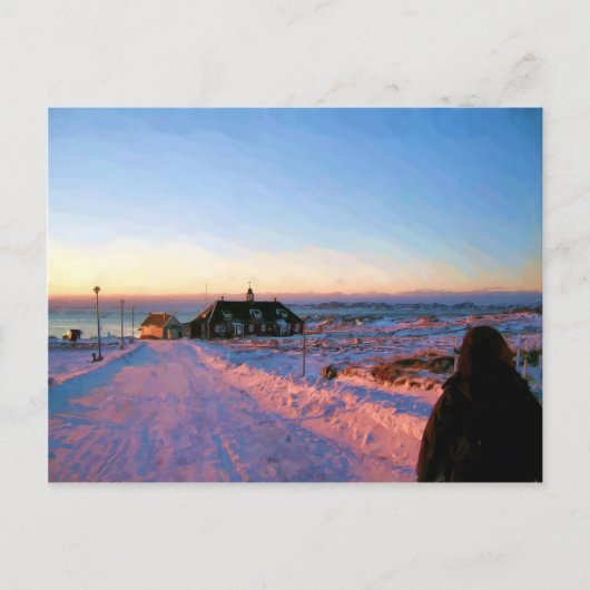 Universität Grönland von Ozborne Whilliamsson Postkarte (Vorderseite)