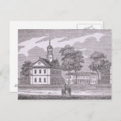 Universität Harvard, historisch Postkarte (Vorne/Hinten)