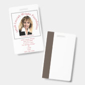 Universität Ishah Laurah Wright Ausweis (Vorder- & Rückseite)