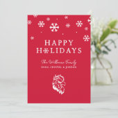 Universität Jacksonville Staat Holiday Feiertagskarte (Stehend Vorderseite)