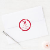 Universität Jacksonville Staat Holiday Runder Aufkleber (Umschlag)