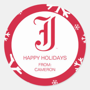 Universität Jacksonville Staat Holiday Runder Aufkleber