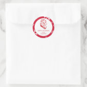 Universität Jacksonville Staat Holiday Runder Aufkleber (Tasche)