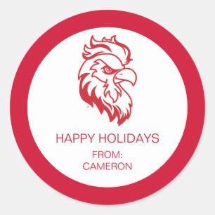 Universität Jacksonville Staat Holiday Runder Aufkleber