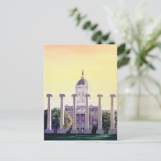 Universität "Jesse Hall" Postkarte (Stehend Vorderseite)