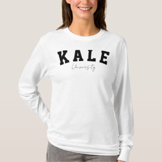 Universität Kale Vegan Vegetarisches Kanarische Un T-Shirt