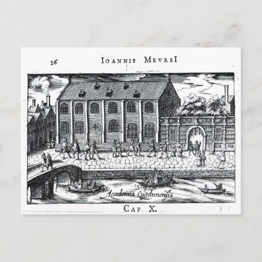 Universität Leiden, "A Dutch Athens" Postkarte (Vorderseite)