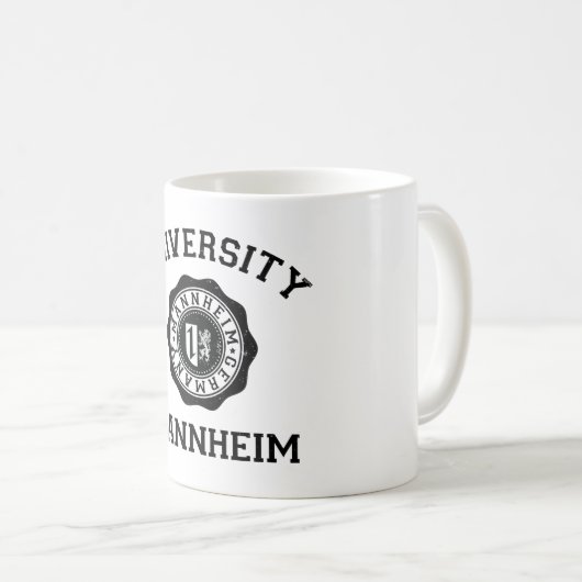 Universität Mannheim/Mannheim Kaffeetasse (VorderseiteRechts)