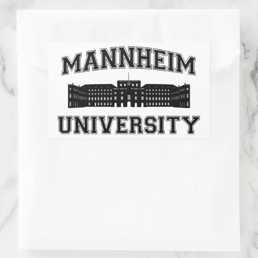 Universität Mannheim / Universität Mannheim Rechteckiger Aufkleber (Tasche)