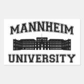 Universität Mannheim / Universität Mannheim Rechteckiger Aufkleber (Vorderseite)