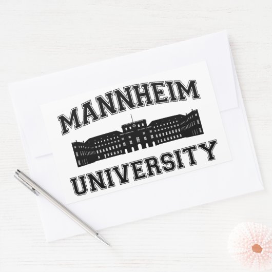Universität Mannheim / Universität Mannheim Rechteckiger Aufkleber (Umschlag)