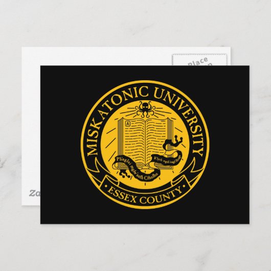 Universität Miskatonic Postkarte (Vorne/Hinten)