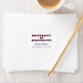 Universität Mississippi | Blocktyp Adressaufkleber (Insitu)