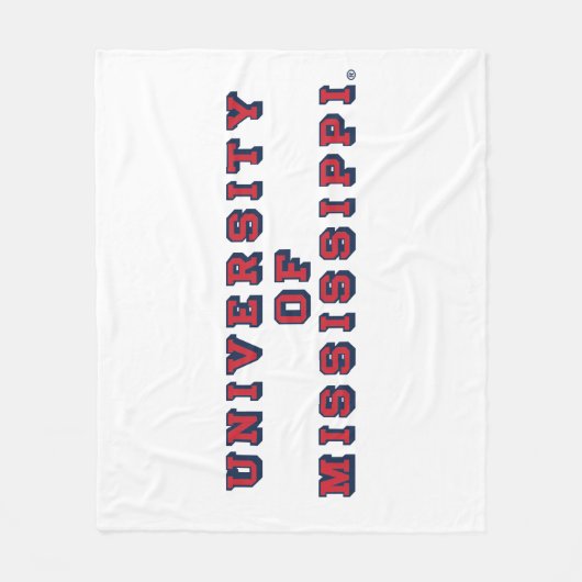 Universität Mississippi | Blocktyp Fleecedecke (Vorderseite)