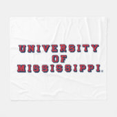 Universität Mississippi | Blocktyp Fleecedecke (Vorderseite (Horizontal))