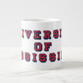 Universität Mississippi | Blocktyp Jumbo-Tasse (Vorderseite)