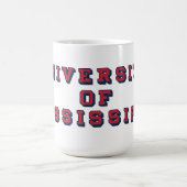 Universität Mississippi | Blocktyp Kaffeetasse (Mittel)