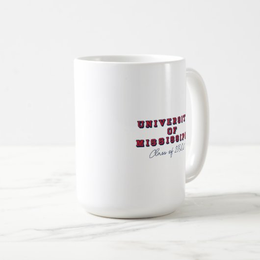 Universität Mississippi | Blocktyp Kaffeetasse (VorderseiteRechts)