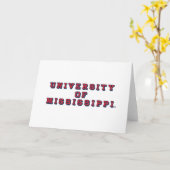 Universität Mississippi | Blocktyp Karte (Gelbe Blume)