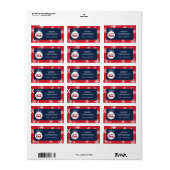 Universität Mississippi | Ole Miss Rebels Adressaufkleber (Vorne)