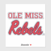 Universität Mississippi | Ole Miss Rebels Aufkleber (Blatt)