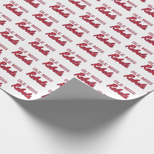 Universität Mississippi | Ole Miss Rebels Geschenkpapier (Ecke)