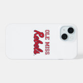 Universität Mississippi | Ole Miss Rebels iPhone 15 Hülle (Rückseite (Horizontal))