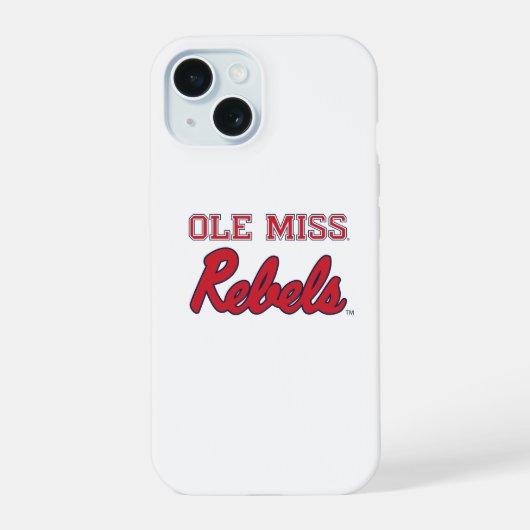 Universität Mississippi | Ole Miss Rebels iPhone 15 Hülle (Rückseite)