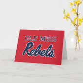 Universität Mississippi | Ole Miss Rebels Karte (Gelbe Blume)