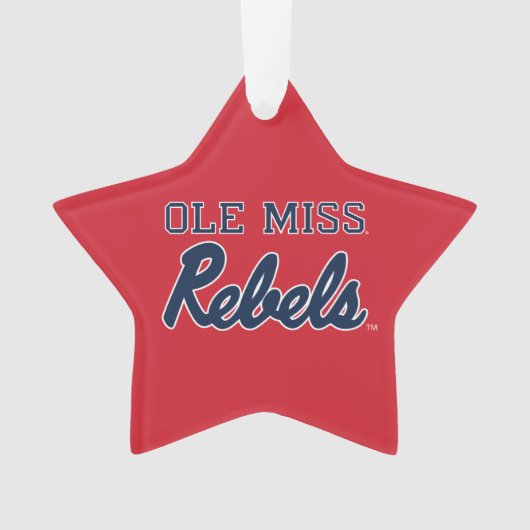 Universität Mississippi | Ole Miss Rebels Ornament (Vorderseite)