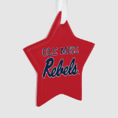 Universität Mississippi | Ole Miss Rebels Ornament (Vorderseite)