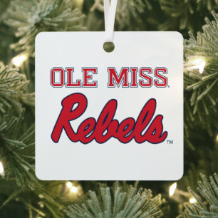 Universität Mississippi   Ole Miss Rebels Ornament Aus Metall