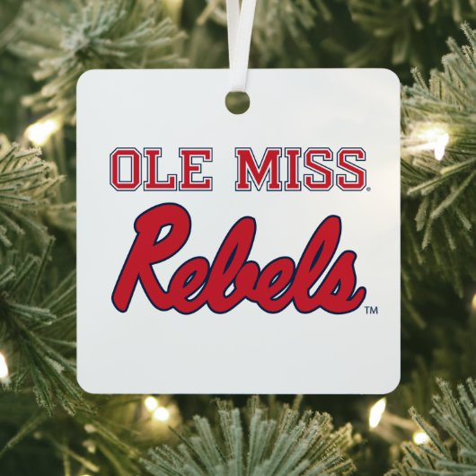 Universität Mississippi | Ole Miss Rebels Ornament Aus Metall (InSitu)