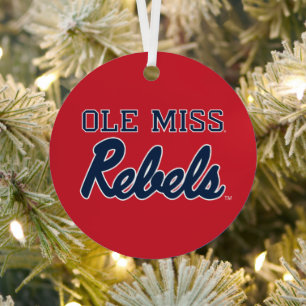 Universität Mississippi   Ole Miss Rebels Ornament Aus Metall