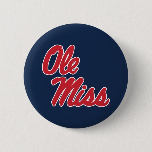 Universität Mississippi | Ole Miss Script Button (Vorderseite)
