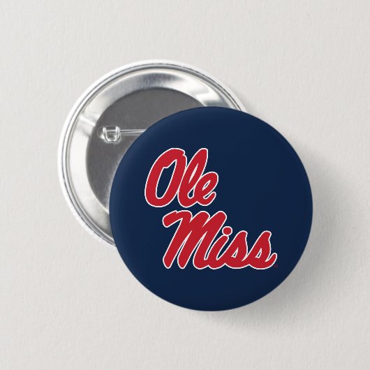 Universität Mississippi | Ole Miss Script Button (Vorne & Hinten)