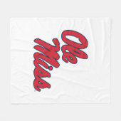 Universität Mississippi | Ole Miss Script Fleecedecke (Vorderseite (Horizontal))