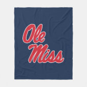 Universität Mississippi | Ole Miss Script Fleecedecke (Vorderseite)