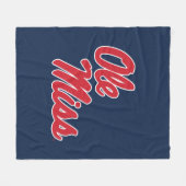 Universität Mississippi | Ole Miss Script Fleecedecke (Vorderseite (Horizontal))