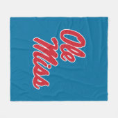 Universität Mississippi | Ole Miss Script Fleecedecke (Vorderseite (Horizontal))
