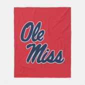 Universität Mississippi | Ole Miss Script Fleecedecke (Vorderseite)