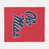 Universität Mississippi | Ole Miss Script Fleecedecke (Vorderseite (Horizontal))