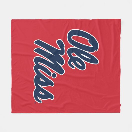 Universität Mississippi | Ole Miss Script Fleecedecke (Vorderseite (Horizontal))