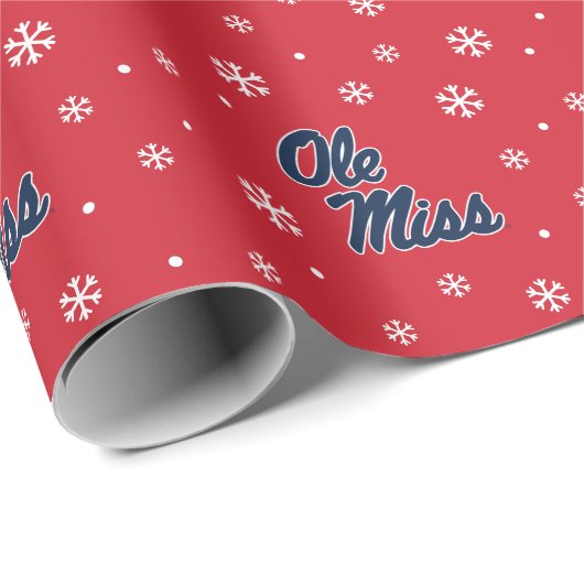 Universität Mississippi | Ole Miss Script Geschenkpapier (Rolleneckpunkt)